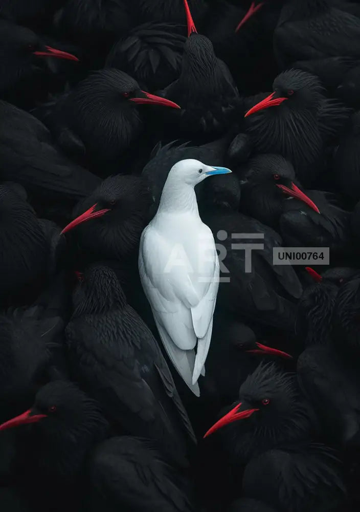 A Flock Of Birds Portrait