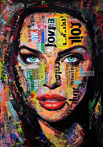 A Mosaic Of Media And Beauty Portrait