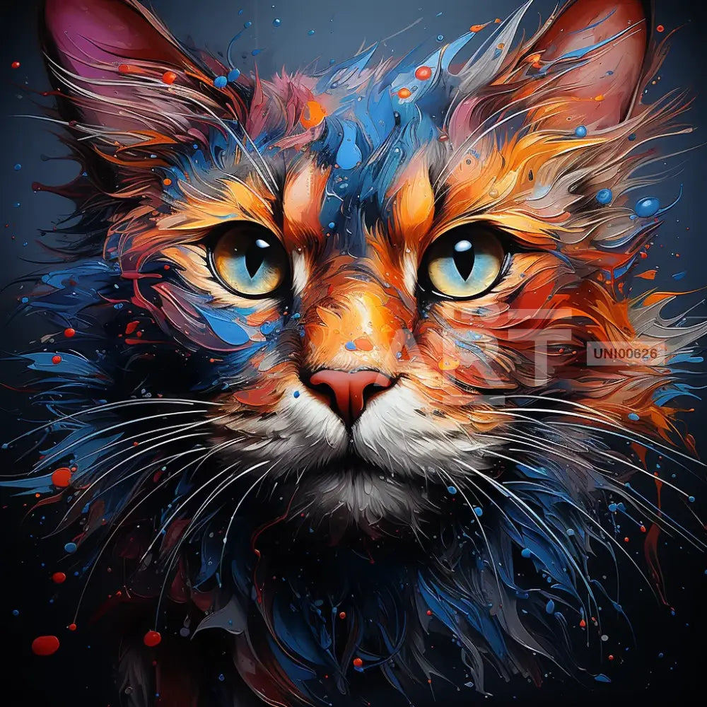 Galactic Whiskers: A Cosmic Feline Portrait