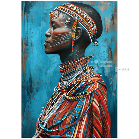 Maasai Grace Canvas Art Portrait