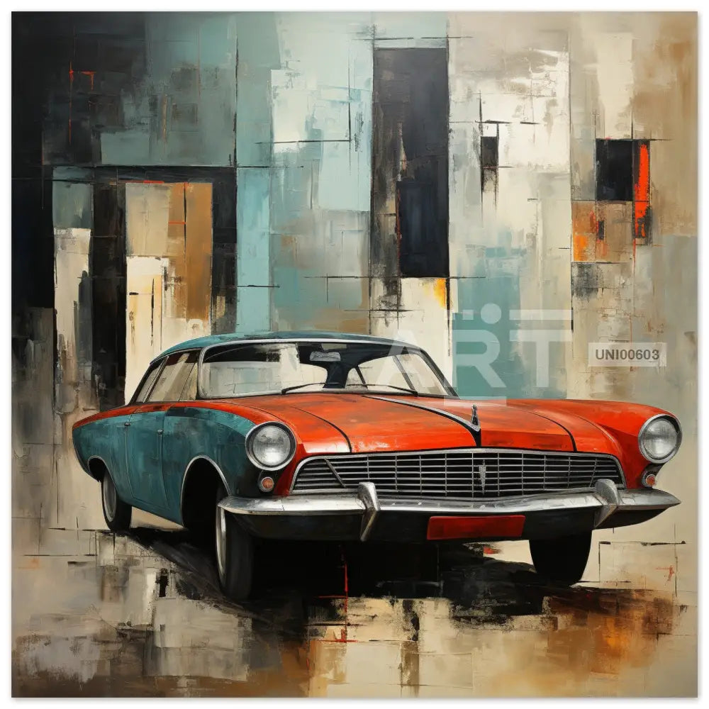 Retro Rendezvous: Classic On Canvas 40X40 Cm / 16X16″ Portrait