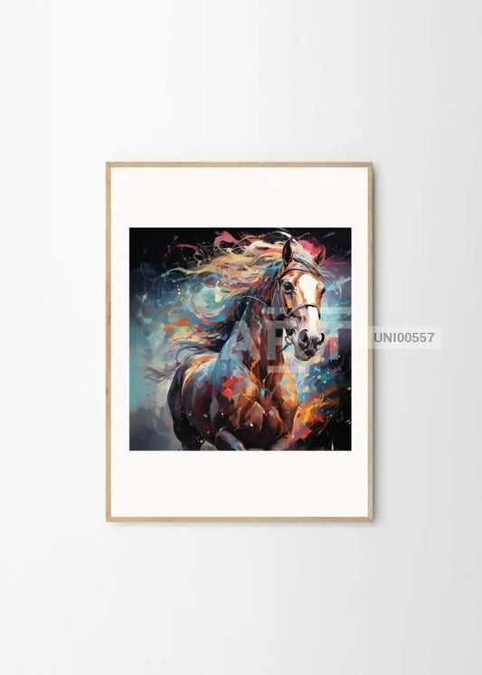 Spirit Unbridled: The Vivid Essence Of Equine Grace Square